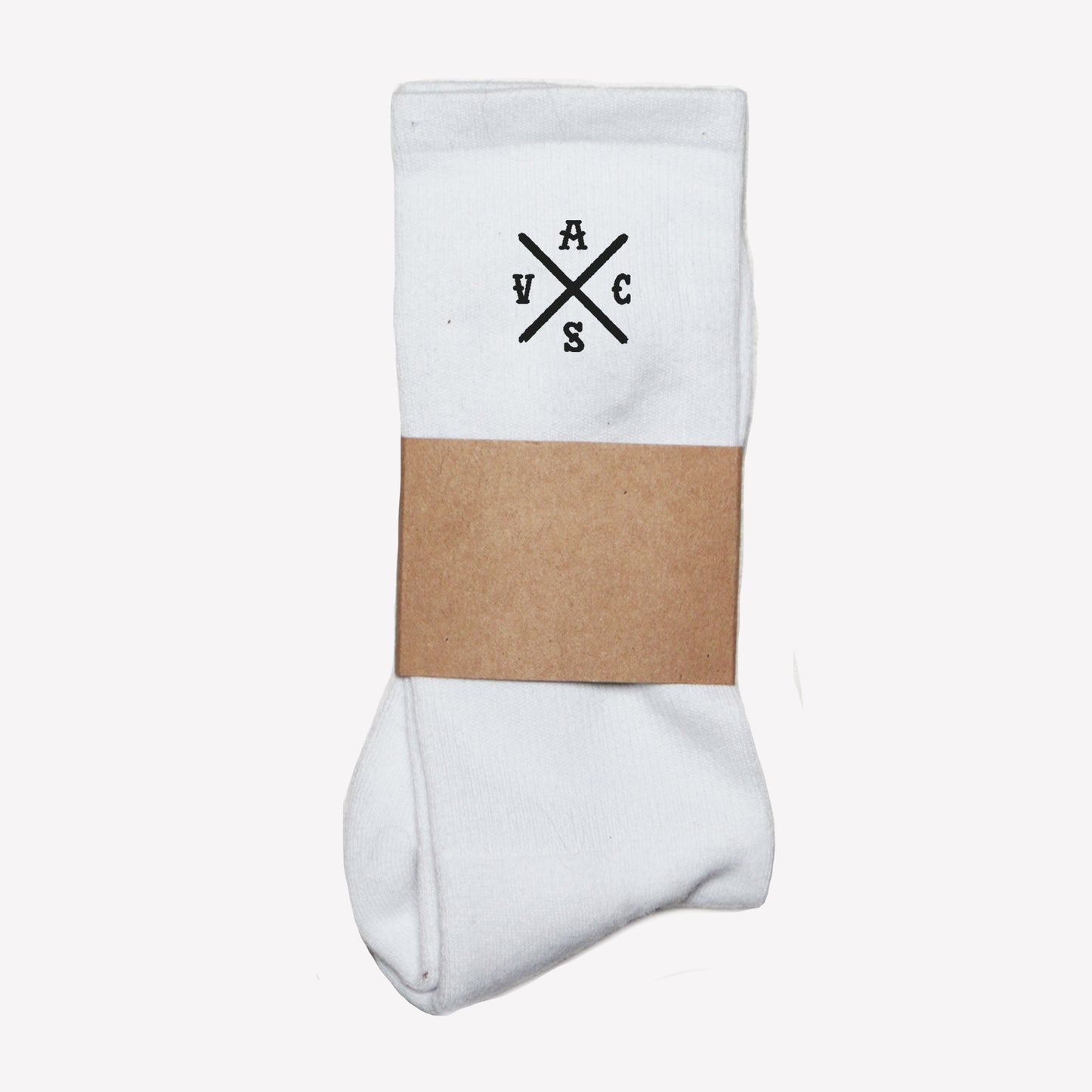 Hardcore Socks White - Anti Social Vegan Club