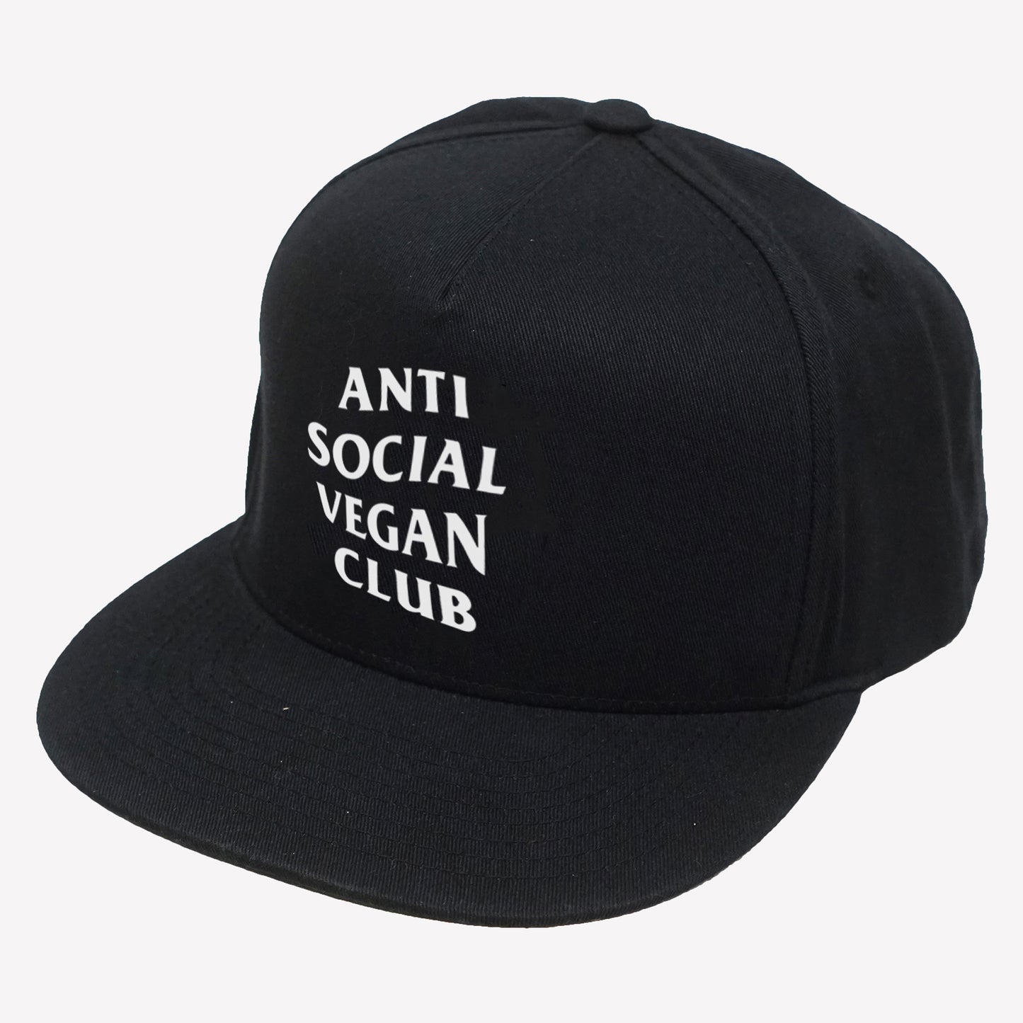 Anti Social Vegan Club Snapback Cap - Anti Social Vegan Club