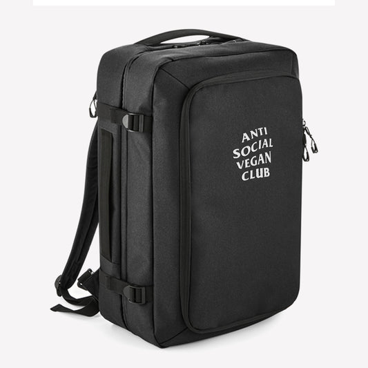 Anti Social Vegan Club Travel Backpack - Anti Social Vegan Club