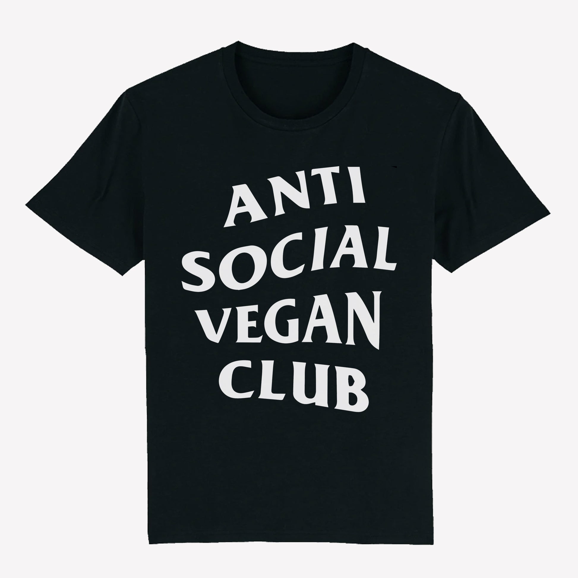 Anti Social Vegan Club T-Shirt Black - Anti Social Vegan Club