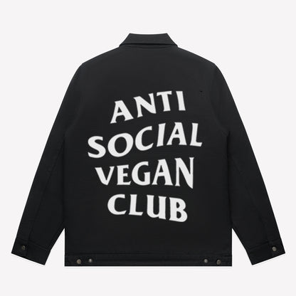Hardcore Heavy Jacket Black - Anti Social Vegan Club