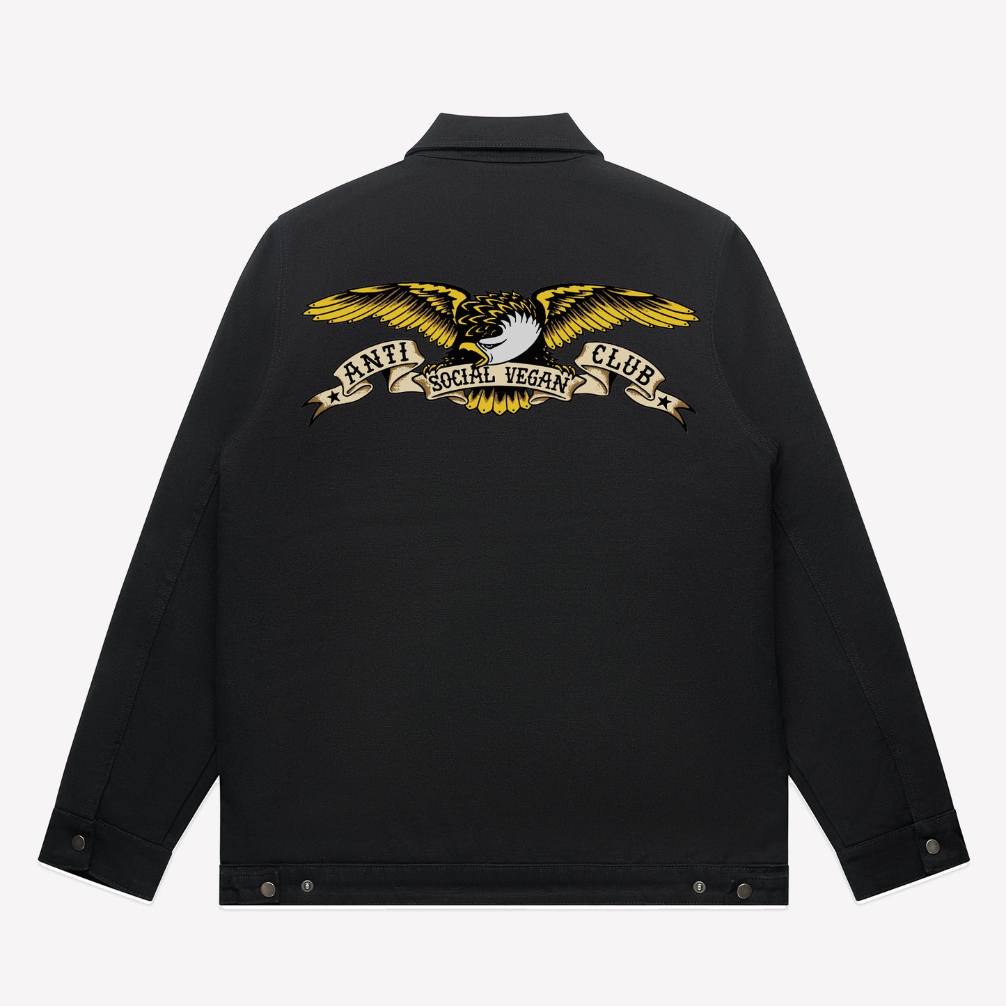 Eagle Heavy Jacket Black - Anti Social Vegan Club