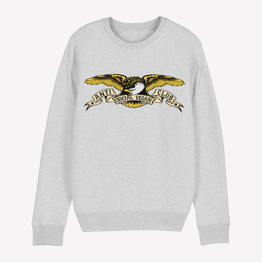 Eagle Sweatshirt Grey - Anti Social Vegan Club
