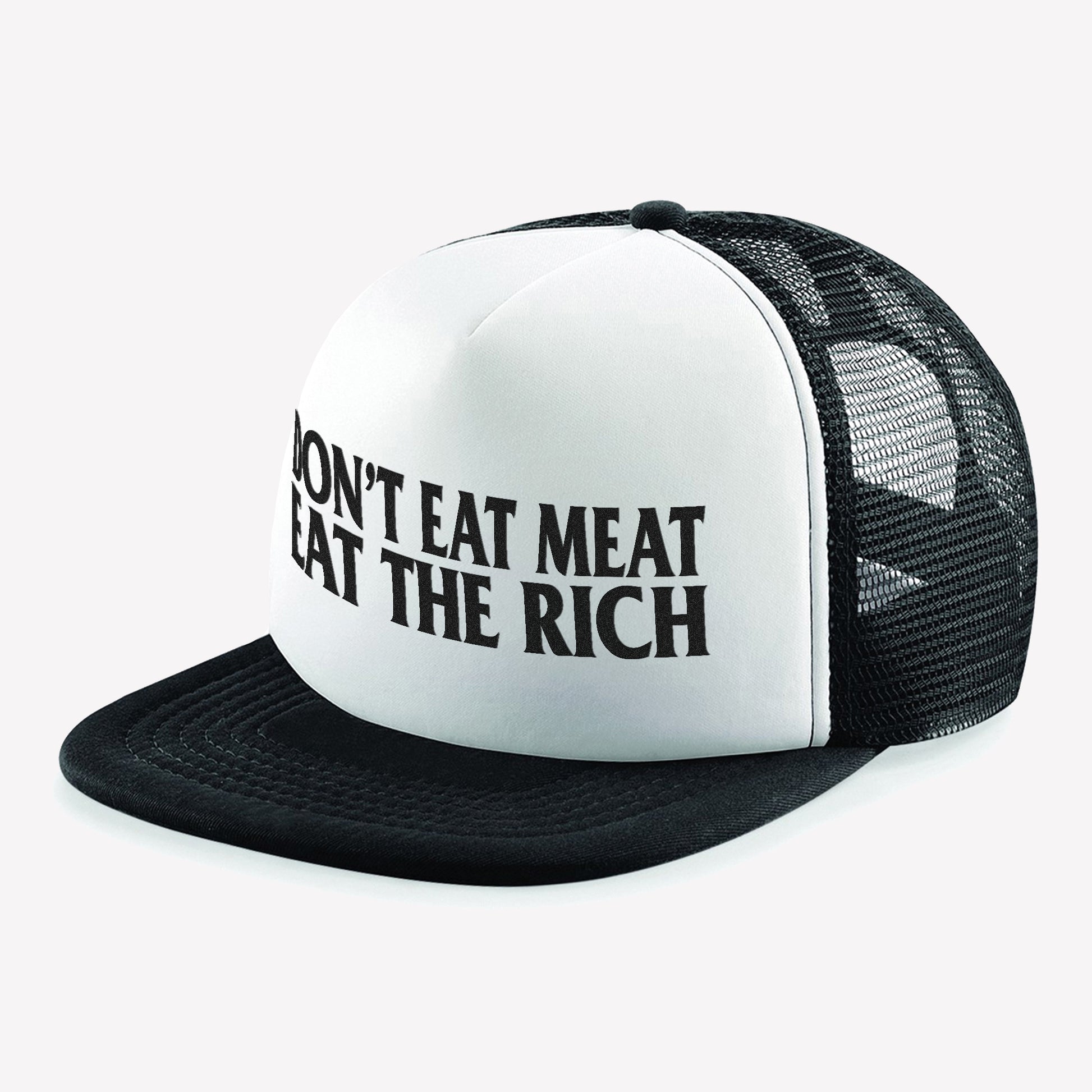 Eat The Rich Trucker Cap - Anti Social Vegan Club