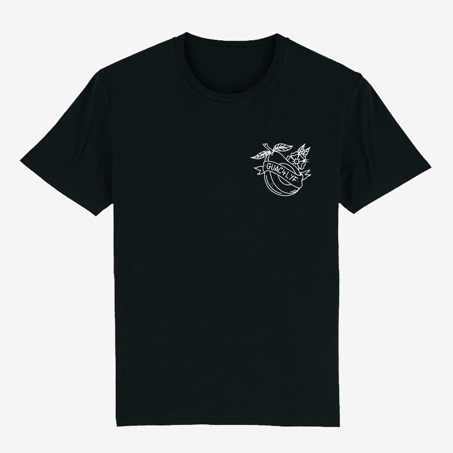 Guac4lyf Back Print T-Shirt Black - Anti Social Vegan Club