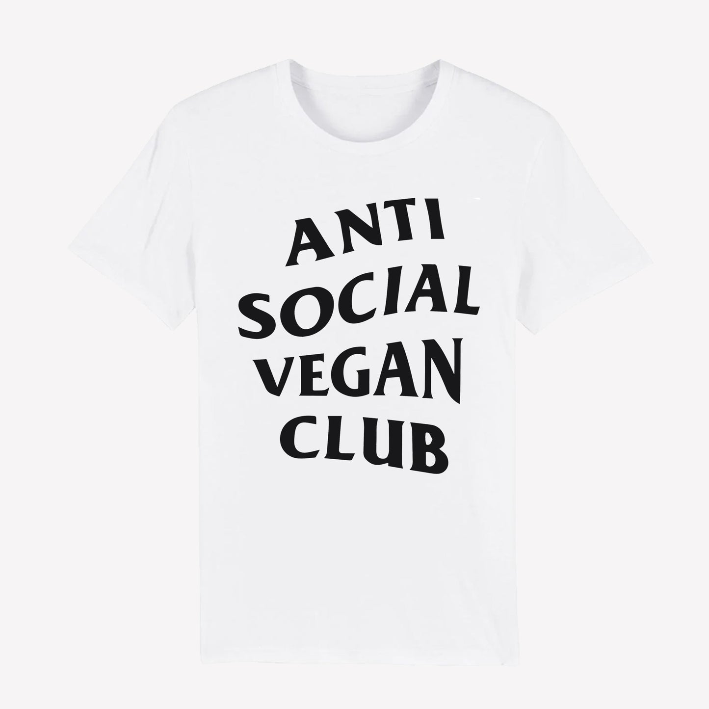 Anti Social Vegan Club T-Shirt White - Anti Social Vegan Club