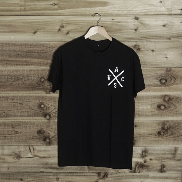 Fuck Eggs Back Print T-Shirt Black - Anti Social Vegan Club