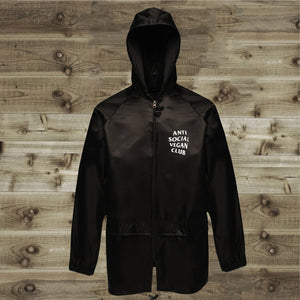 Anti Social Vegan Club Waterproof Jacket - Anti Social Vegan Club